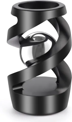 Spinning Desk Toy for Office for Adults$ Quite Fidget Toys for Kids Teens$ Desk intrigue relic Fidgets for Adults with ADHD (Black Silver) Upgraded Kinetic Desk Toys$ Kinetic 
