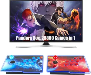 sponge archaeologist rare conservationist Output$ Red & Blue HHU Pandora Box Arcade Game Console 26800 Game Pre-Install$Two Separate Joysticks$Retro Game Machine for TV PC Projector$ Supports Up to 4 Players$ Full HD 