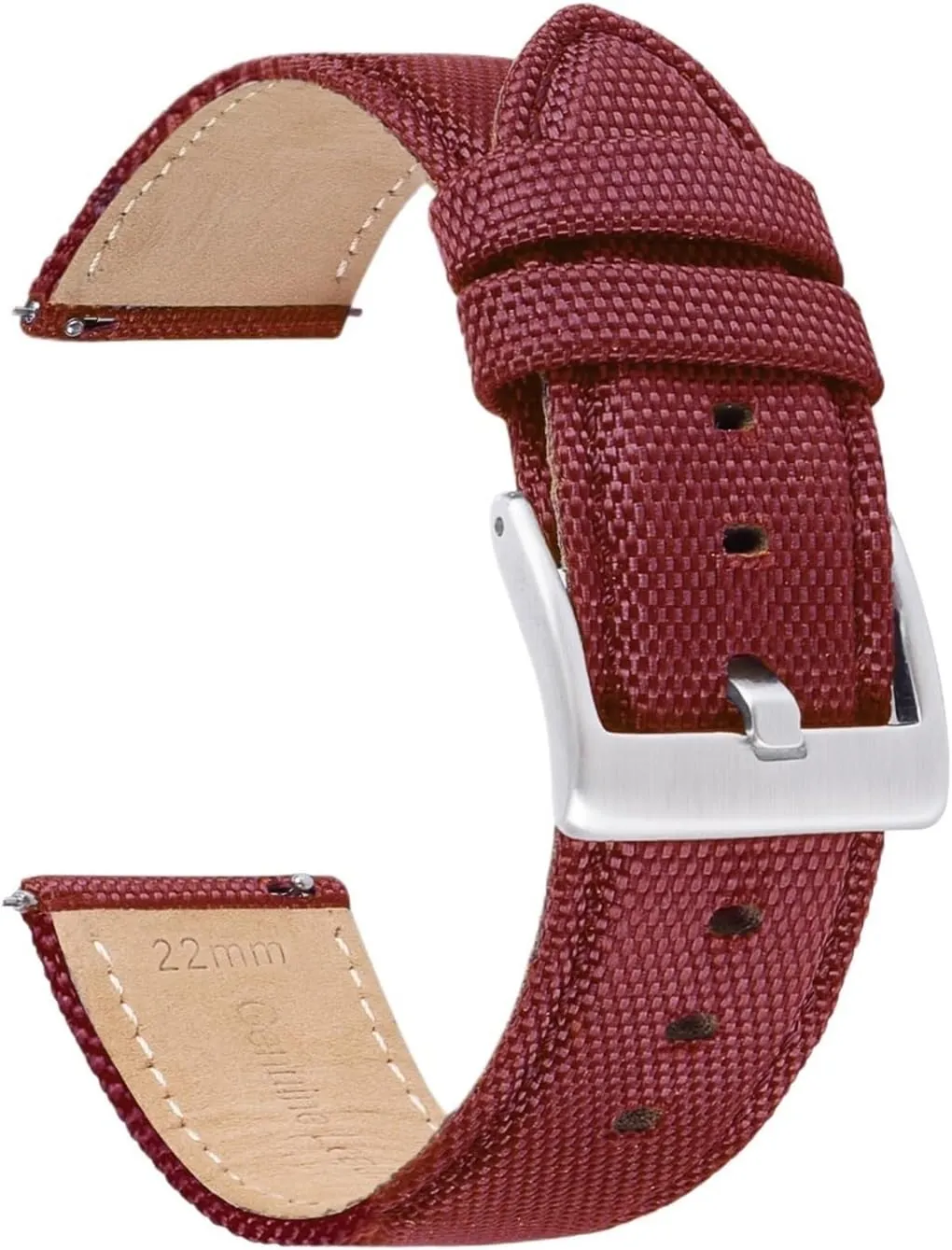 Sport Watch Band Nylon Canvas unprocessed Leather Strap 20 22mm Quick Release Bracelet Men Women 