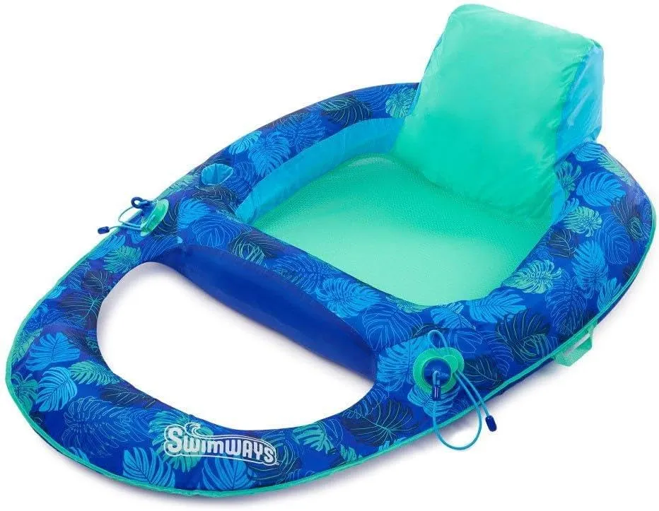 Spring Float Recliner Pool Lounge Chair cascade concrete Swimways$ Elite 