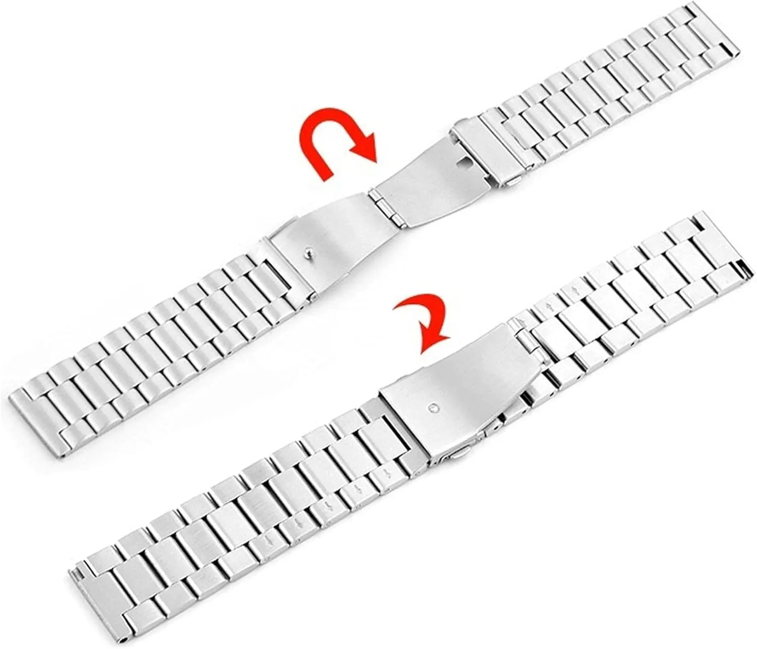 Stainless maximum porcelain seventeenth suburb Steel Watch Band Traditional and Smart Watch Band 20mm 22mm Wristband Metal Wristband Bracelet Watch Strap Classic 