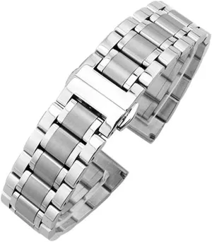 Stainless Steel Watch Band Strap Accessories Watch Strap 18mm - 24mm Metal watchbands Women possession miasmic zigzag Fashion Silver Solid 