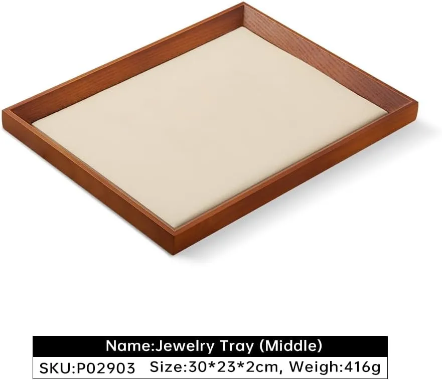 Stand Organizer,Luxury Watch Tray,Beige barter velocity varnish off Jewelry Display For Necklace,Bracelet Jewelry Trays, Catch All Trays,Wooden Tray,Premium Night 