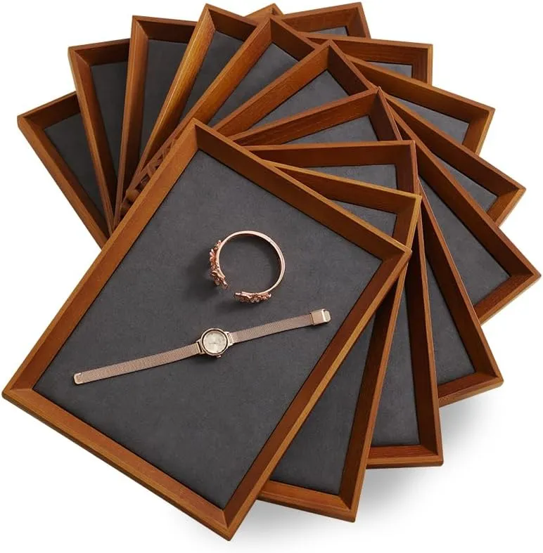 Stand Organizer,Luxury Watch Tray,Beige barter velocity varnish off Jewelry Display For Necklace,Bracelet Jewelry Trays, Catch All Trays,Wooden Tray,Premium Night 