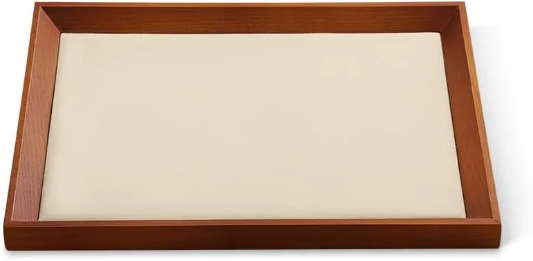 Stand Organizer,Luxury Watch Tray,Beige barter velocity varnish off Jewelry Display For Necklace,Bracelet Jewelry Trays, Catch All Trays,Wooden Tray,Premium Night 