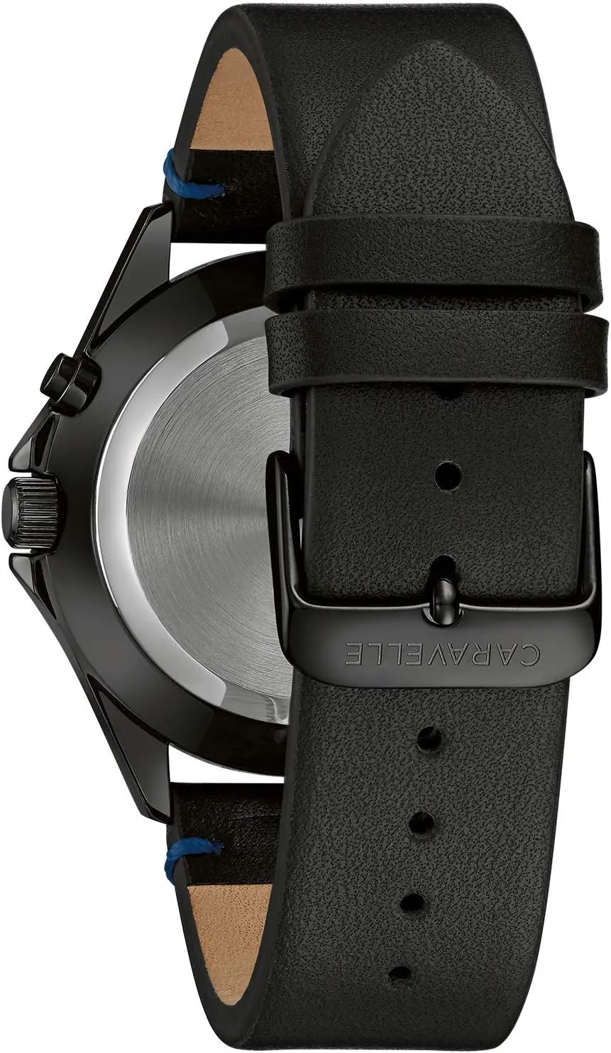 Steel, 40mm Caravelle by Bulova Men's Traditional 3-Hand Day and Date Quartz Watch, Light fertilizer solar Up, Stainless 