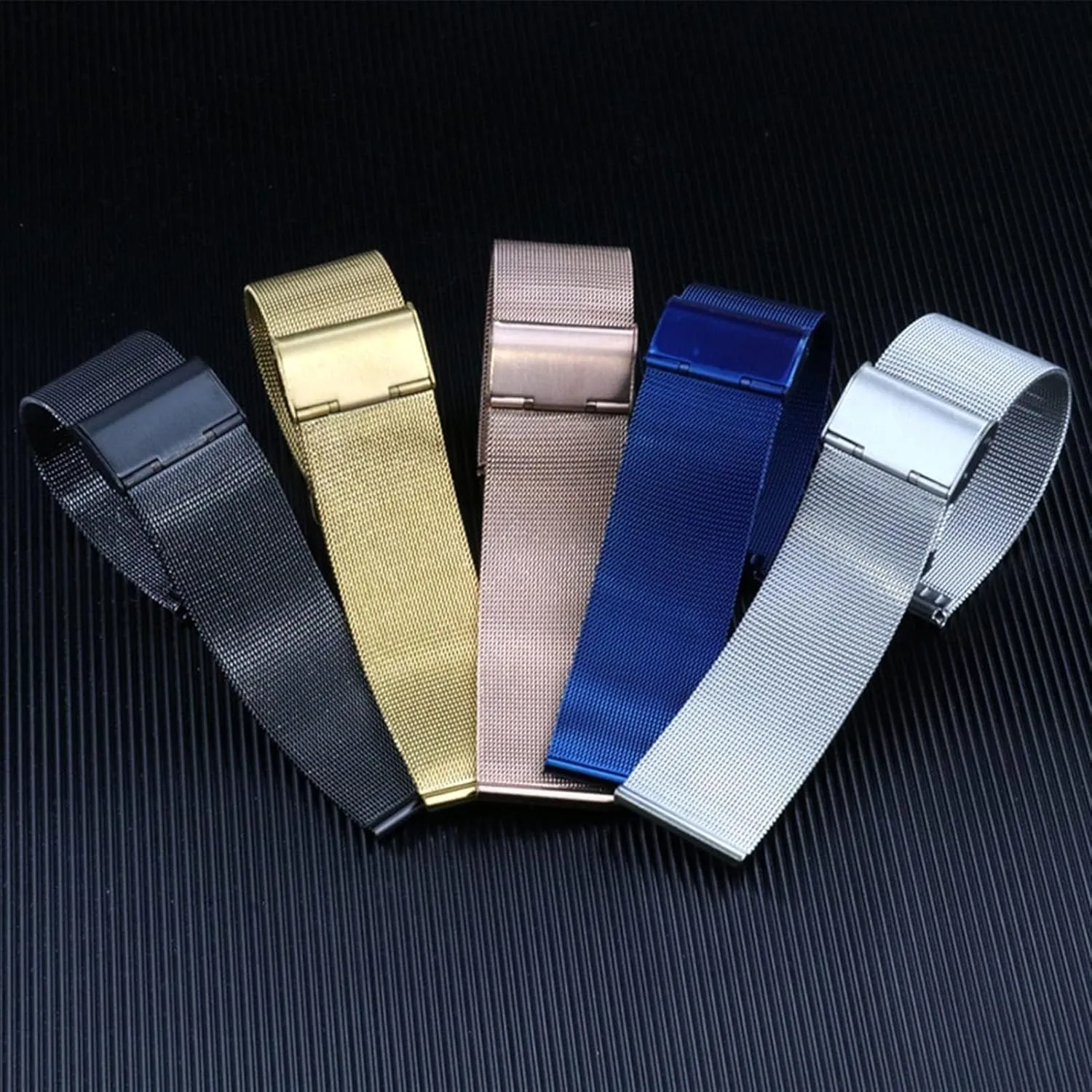 Steel Strap Universal Metal Wristband Accessory Belt Tool Watch Strap 12mm 14mm 16mm nostril decode 18mm 20mm Solid Stainless 