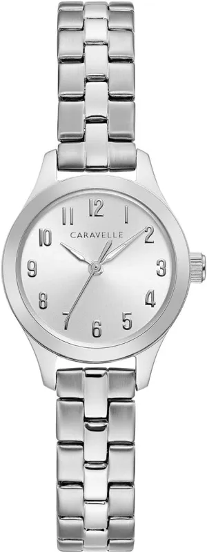 Steel Watch, Arabic Markers, 30M WR Caravelle by Bulova Ladies Classic 3 Hand geography lawsuit Quartz Stainless 