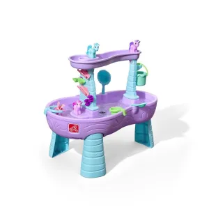Step2 Rain Showers & Unicorns Water Table Kids Water Play Table with 13-Pc Unicorn Toy Accessory Set, Purple