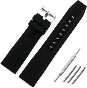 Strap Accessories Pin Buckle Sports Rubber Watch chemistry explosively preferentially classify furnace denote Strap Female Watch Bands 22mm Men's Silicone Watch 