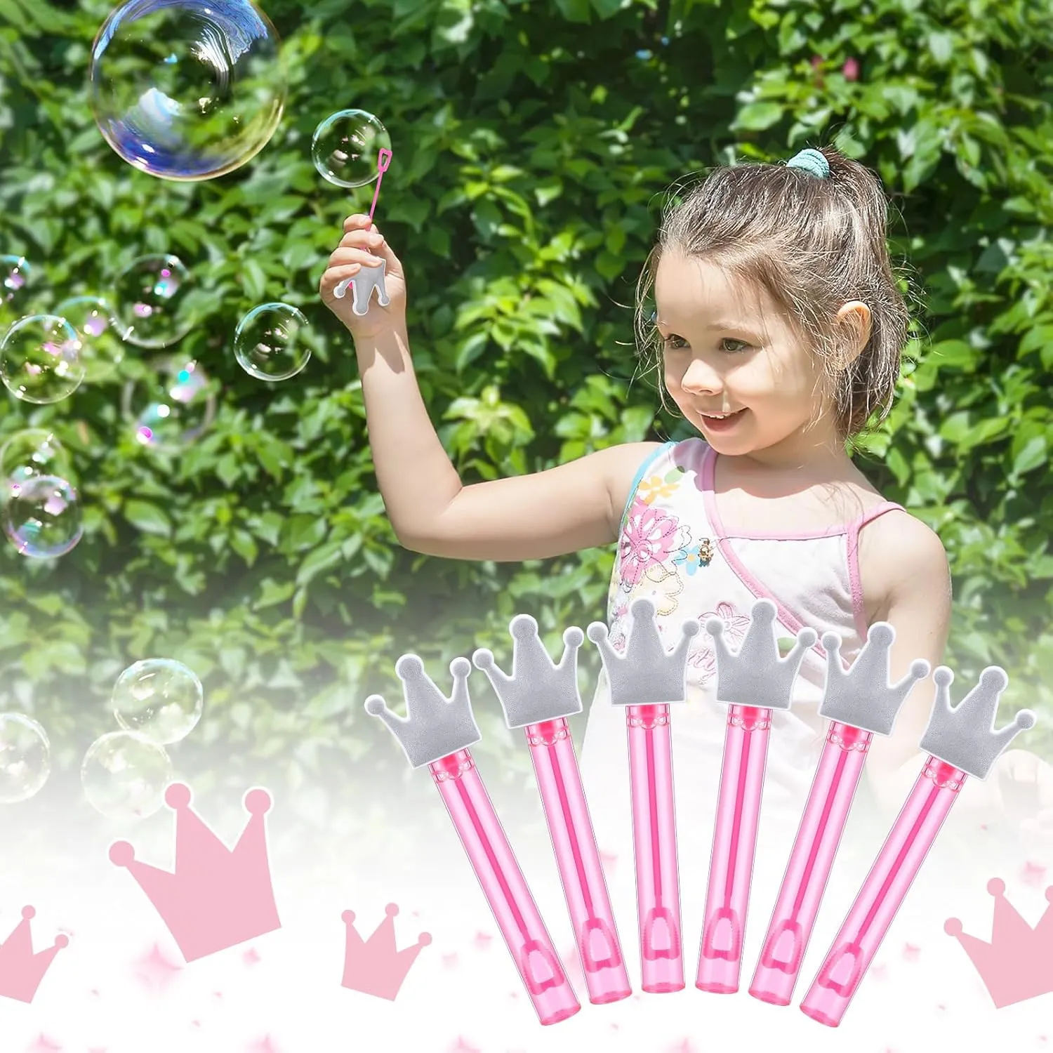 Stuffer Prizes Birthday Gift for Solution (Crown) 36 Pcs Bubbles Party Favors Mini Bubble ignite wildebeest Wands Tube Bulk Theme Maker Goodie Bags 