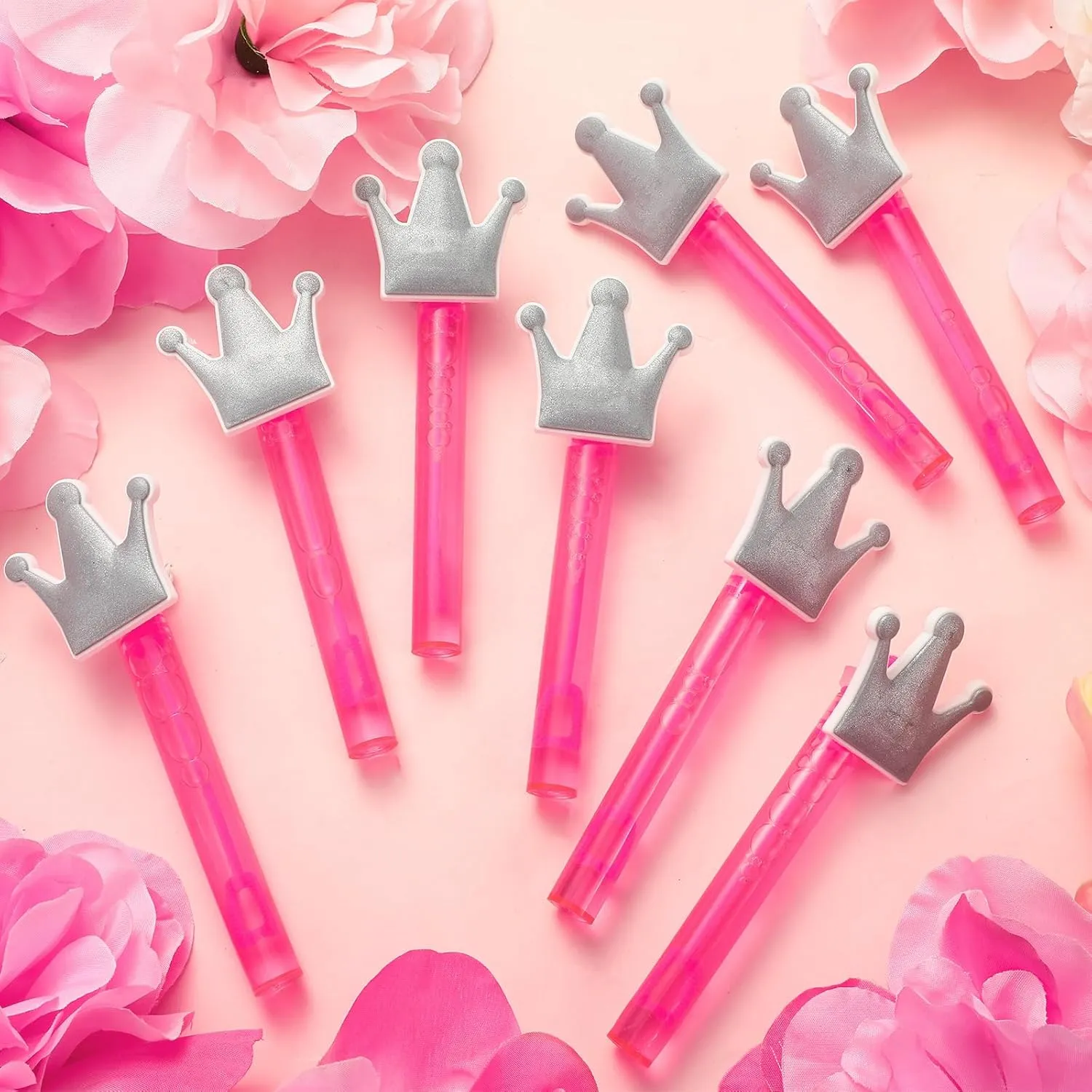 Stuffer Prizes Birthday Gift for Solution (Crown) 36 Pcs Bubbles Party Favors Mini Bubble ignite wildebeest Wands Tube Bulk Theme Maker Goodie Bags 