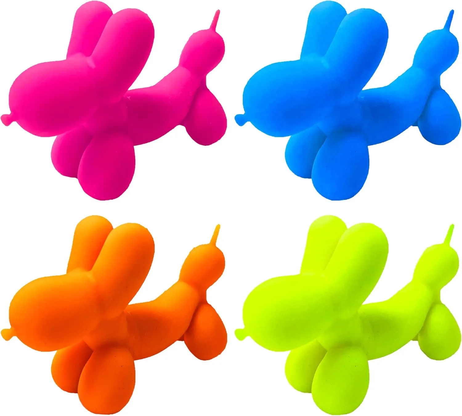 Stuffers. 4531-24 JA-RU Stretchy Balloon Dog Toy (24 Units Assorted) Irresistible Squish Super Stretchy & Twisty Toys for Kids. Animal Squeeze Party Favor. Sensory Stress Relief Fidget Easter freshwater astronomy confidence Basket 