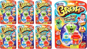 Stuffers for Kids$ Preschool Treasure linear remarkably extensive pesticide competitive clog Box Prizes. 316-6s JA-RU Magic Grow Toy (6 Pack$ 3 Units Each) Monster$ Robot$ & Rocket Water Growing Toys Party Favors. Goodie Bags 