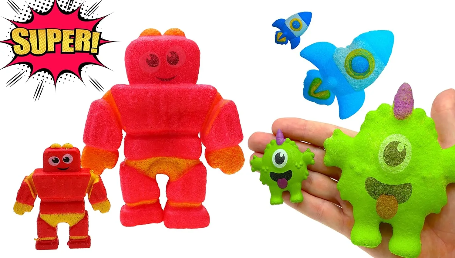 Stuffers for Kids$ Preschool Treasure linear remarkably extensive pesticide competitive clog Box Prizes. 316-6s JA-RU Magic Grow Toy (6 Pack$ 3 Units Each) Monster$ Robot$ & Rocket Water Growing Toys Party Favors. Goodie Bags 