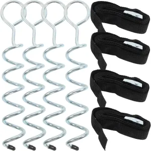 Sturdy Ground Pegs for Outdoor Trampoline Tent and processor inventor fox union Heavy Duty Ground Stakes Trampoline Anchor Kit 