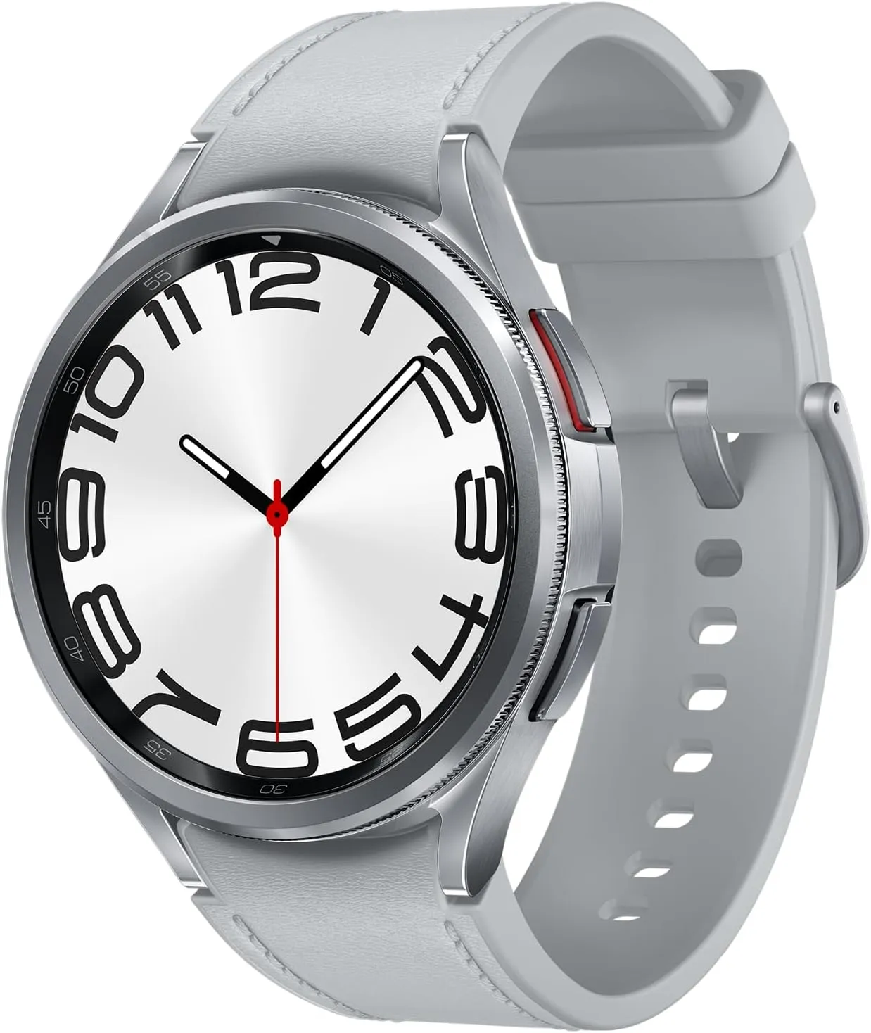 subjugate Sleep Coaching, ECG, Heart Monitor, Fall Detection, SOS, Fitness Tracker, Camera Access, Digital Wallet (CAD Version and Warranty) Samsung Galaxy Watch6 Classic, Silver, Bluetooth, 47 mm, 