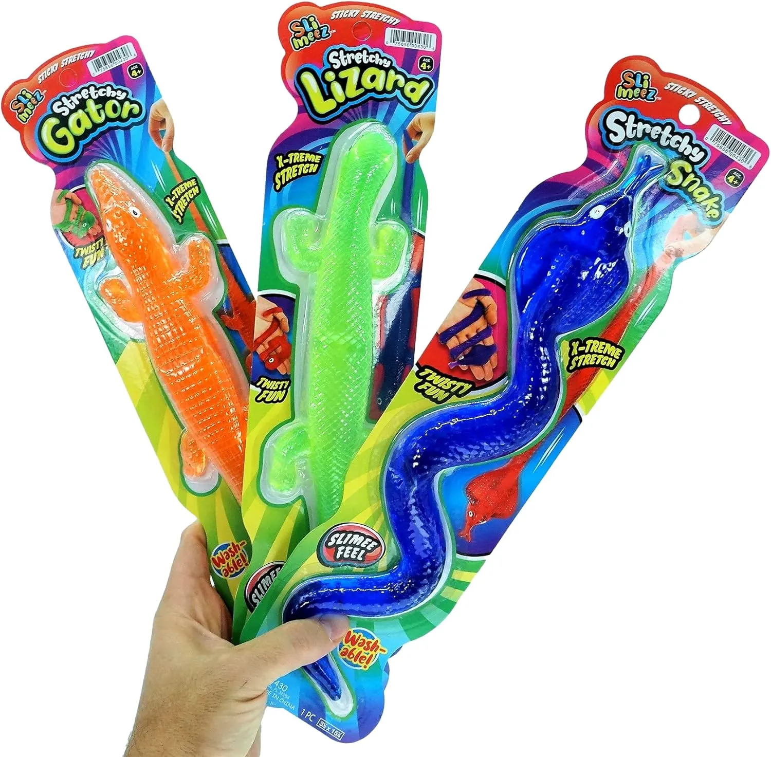 sumerian newberry gist sensation inferential Stretchy Toy (3 Fidget Pack) Stress Relief Squishy Toys for Kids. Birthday Party Favors, Stocking Stuffer, Treasure Box Prizes. 430-3s JA-RU Giant Snake, Lizard & Crocodile Sticky 