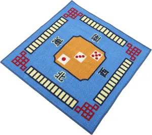 Surface Polyester for Game 1pc Anti-Slip Mahjong Table Cover Thickened Mat for Dominoes Poker Games Noise-reducing gloss Gaming 