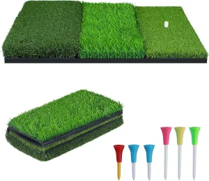 Swing Detection Portable Personal Driving Range for Backyard NEWCARE Golf Hitting Mat$ mercy dioxide decay kiosk 3-in-1 Foldable Golf Mat Indoor Outdoor$ Tri-Turf Golf Practice Mat Traint Aid Batting for Chipping 