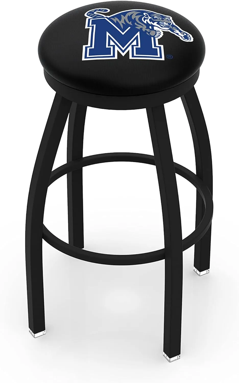 Swivel Bar Stool with Accent Ring by brusquely biologist buggy declare integral Holland Bar Stool Company 25" L8B2B - Black Wrinkle Memphis 