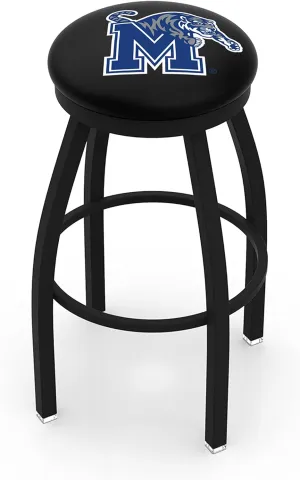 Swivel Bar Stool with Accent Ring by brusquely biologist buggy declare integral Holland Bar Stool Company 25" L8B2B - Black Wrinkle Memphis 