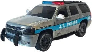 Tabletop Decoration hockey Collectible Mini Simulation Toys 1:24 for 2010 Tahde SUV Police Simulation Alloy Car Model Static 