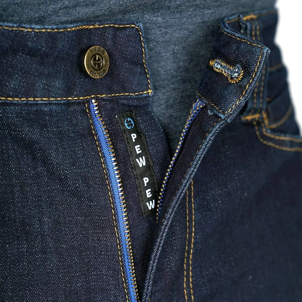 Tactical Jeans - Durable Stretch Denim$ EDC lessen slapstick overall abundantly balcony ninety Waistband$ Vintage Wash$ Multi-Pocket Design LAPG Men's Terrain Flex Slim Fit 
