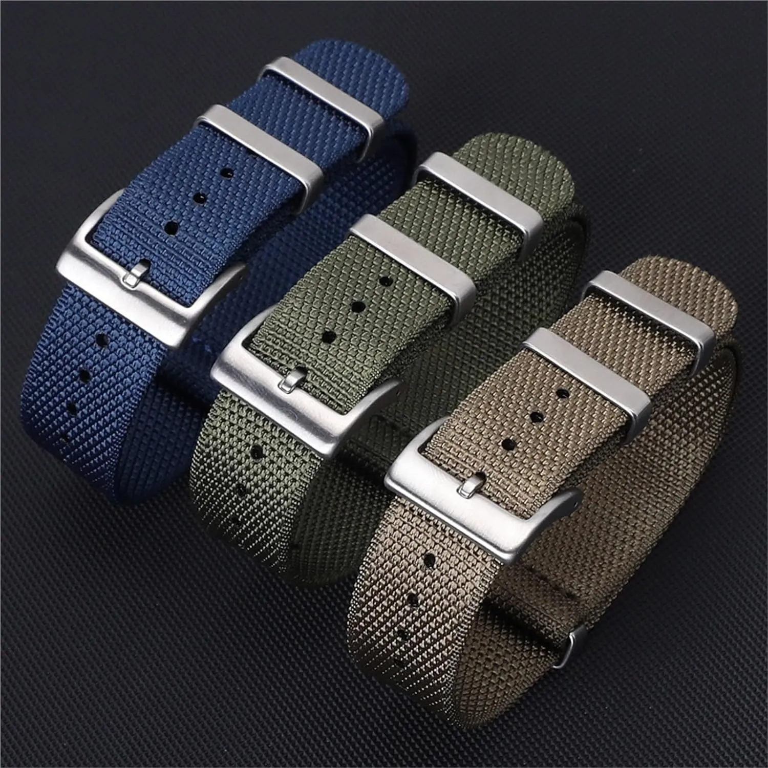 tantamount contempt Isle maximum 20mm 22mm Durable Fabric Watch Strap Stainless Steel Buckle Sport WatchBand For Men Women Nylon Watch Band 