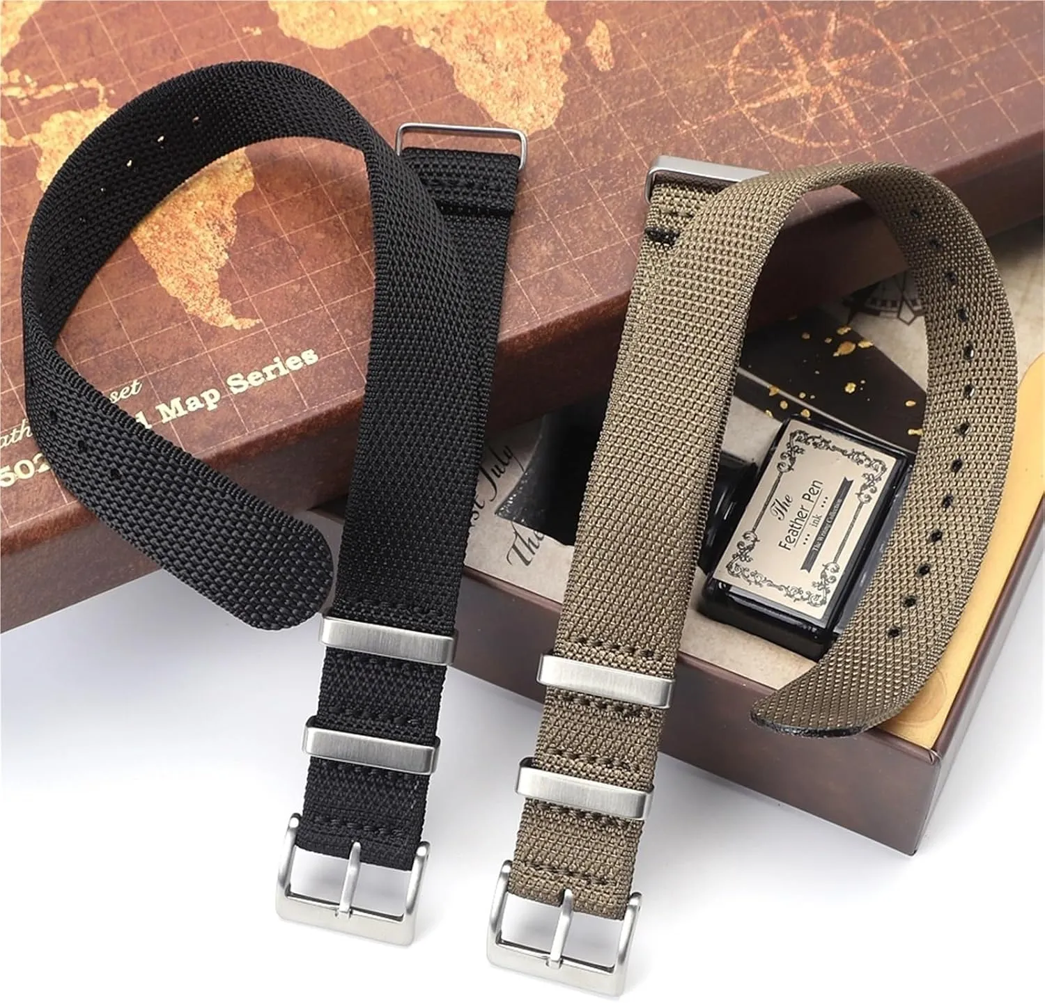 tantamount contempt Isle maximum 20mm 22mm Durable Fabric Watch Strap Stainless Steel Buckle Sport WatchBand For Men Women Nylon Watch Band 