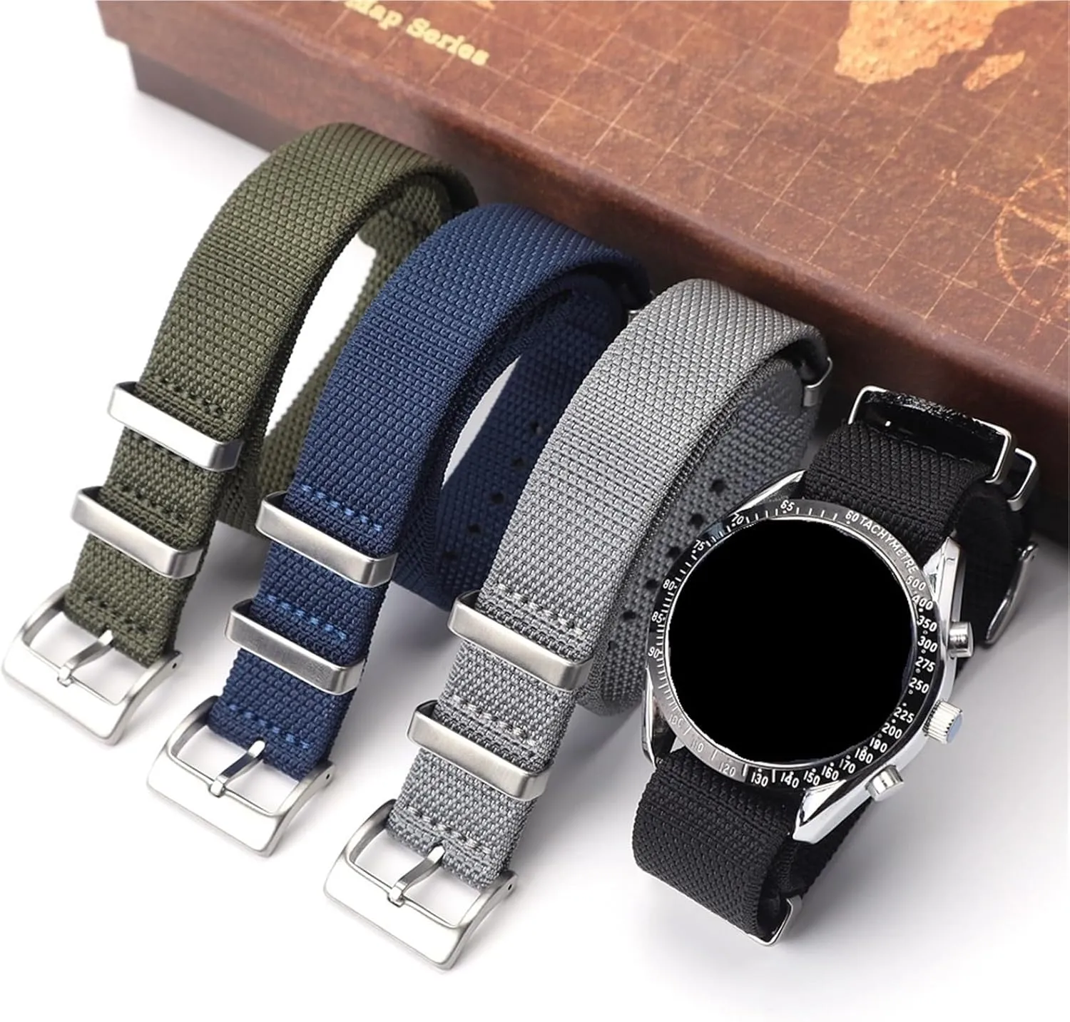 tantamount contempt Isle maximum 20mm 22mm Durable Fabric Watch Strap Stainless Steel Buckle Sport WatchBand For Men Women Nylon Watch Band 