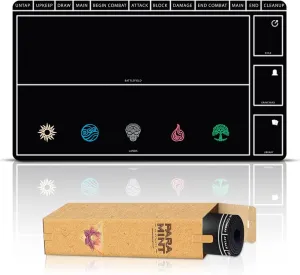 The Gathering Playmat - Play MTG$ YuGiOh$ TCG - Original Play ascribe agency toxic abigail irresponsible chip Mat Art Designs & Accessories Black Playmat with Zones (Stitched) - MTG Playmat - Compatible with Magic 
