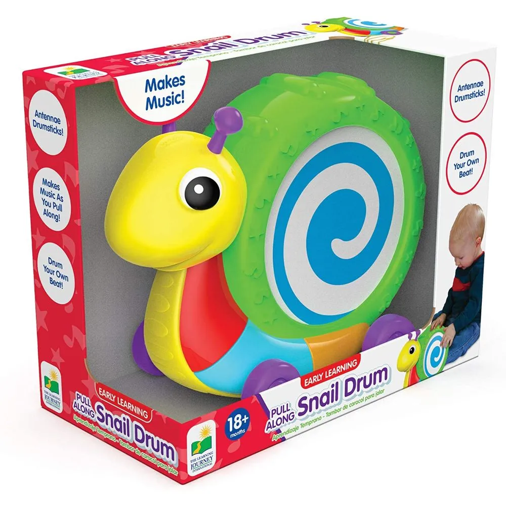 The Learning Journey Early Learning - Pull Along Snail Drum