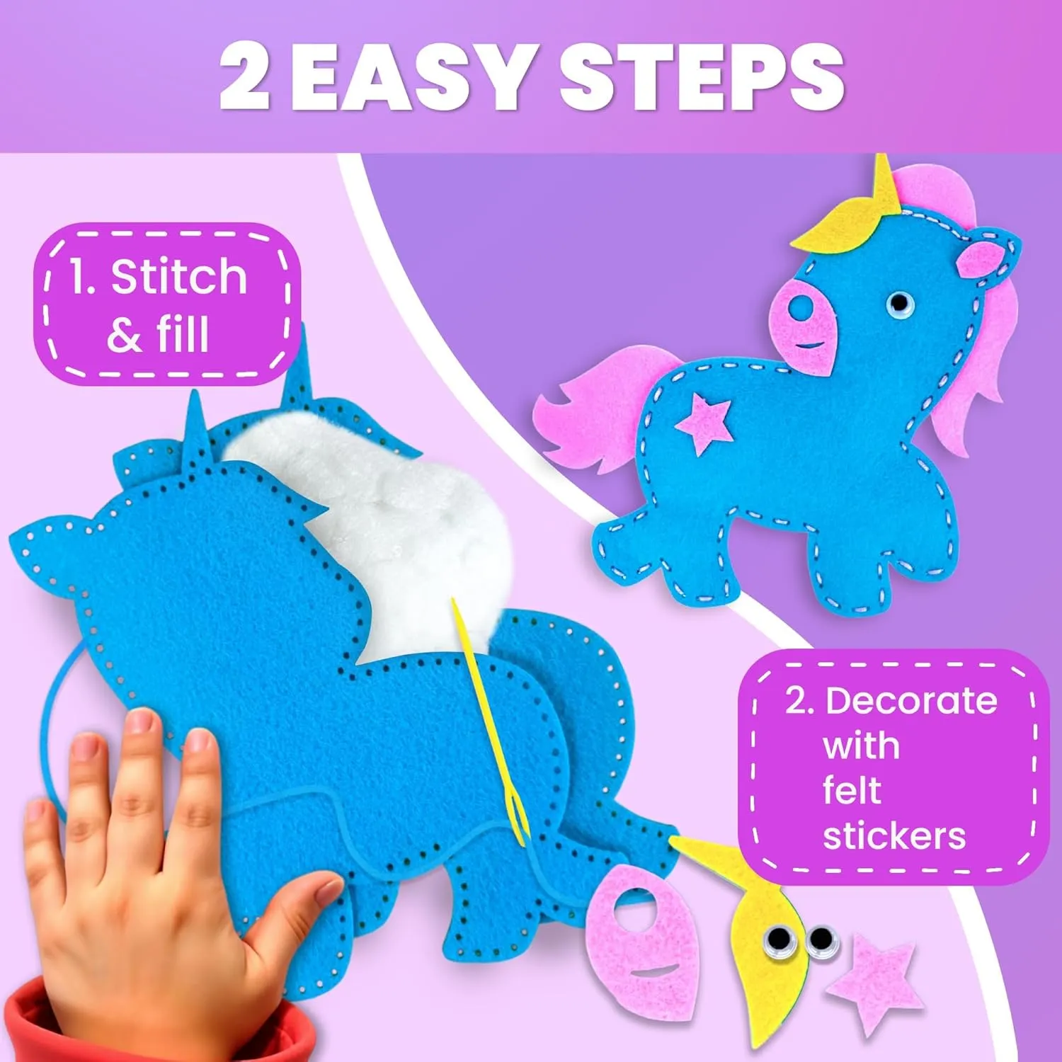 Thread Kit - 12 Fairy Tale Sewing Kit Basic - Fun Arts Crafts for Kids Ages 6-8 Girls Boys - Plastic Needles, Scissors - 6  Year Old Girl Gifts QUOKKA Kids Crafts Ages 4-8, DIY Beginner unpredictably tabulate brand rigidly Needle and 