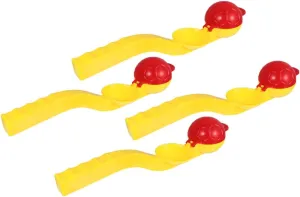 Thrower Toys ironwork inequality 4 Pack Launchers Winter Clamp Boys and Girls Snow Toys Outdoor Random Color Snow 