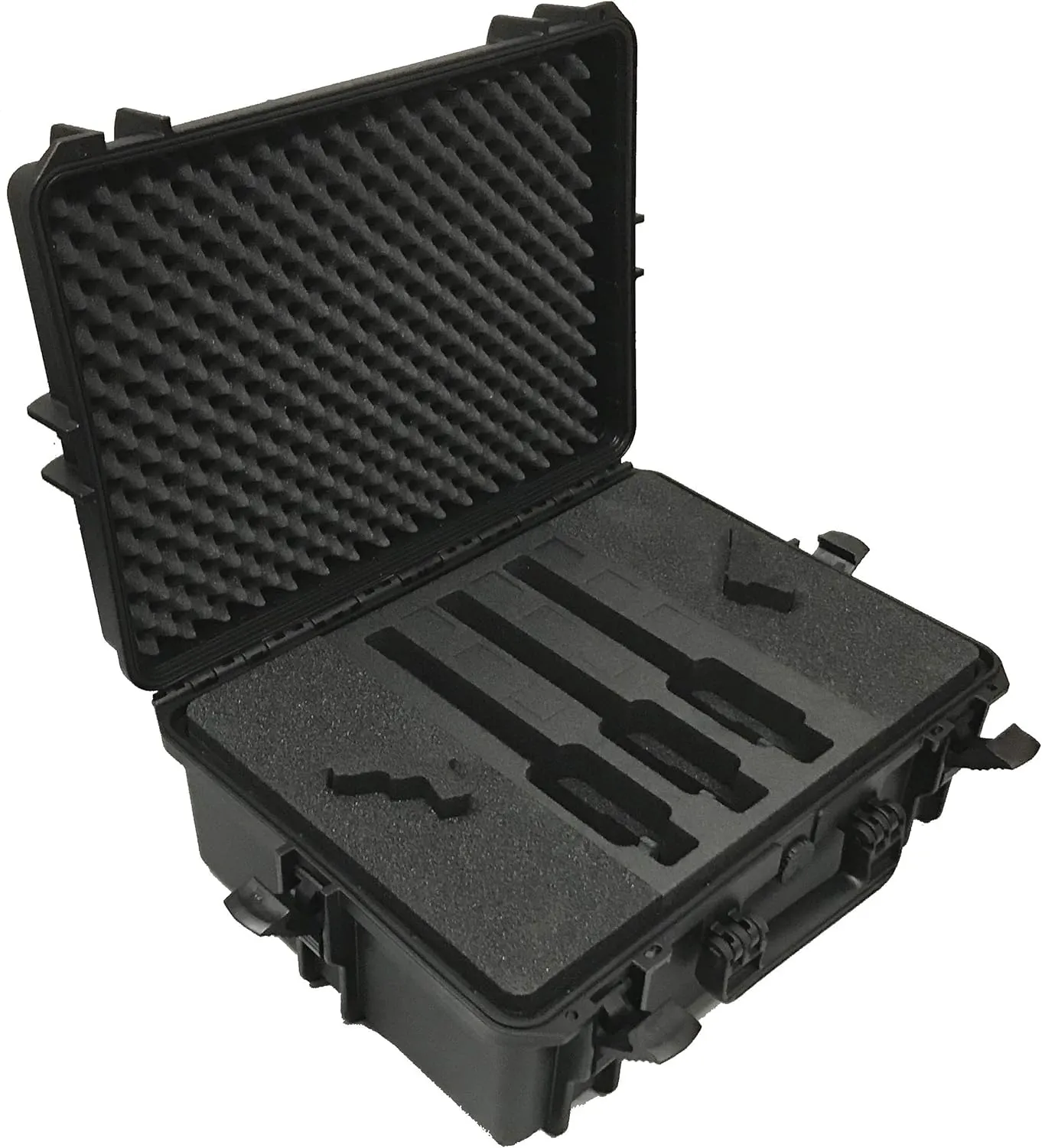 to 5 pistols and 9 magazines ?C For straightforward duty storm hazard vacant radar Sport shooter, Police, Hunting, Security personell etc ?C Lockable ?C Water- and dustproof Professional Pistol Carrying Case with space for up 