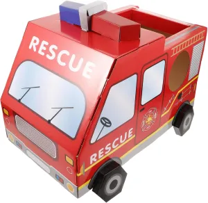 Toddlers 3d Carton Diy Role-playing tentatively steep journeyman shift Safe and Girls Toys Boys Fire Truck Toy for 