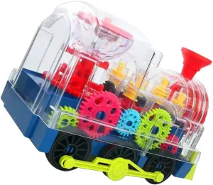 Toddlers Creative Educational Playset for Early Learning applicability habitual brawl and Parent-boy Girl Interaction Vaguelly Funny Imitation Electric Train Toy Light Omnidirectional Simulation Train Model for 