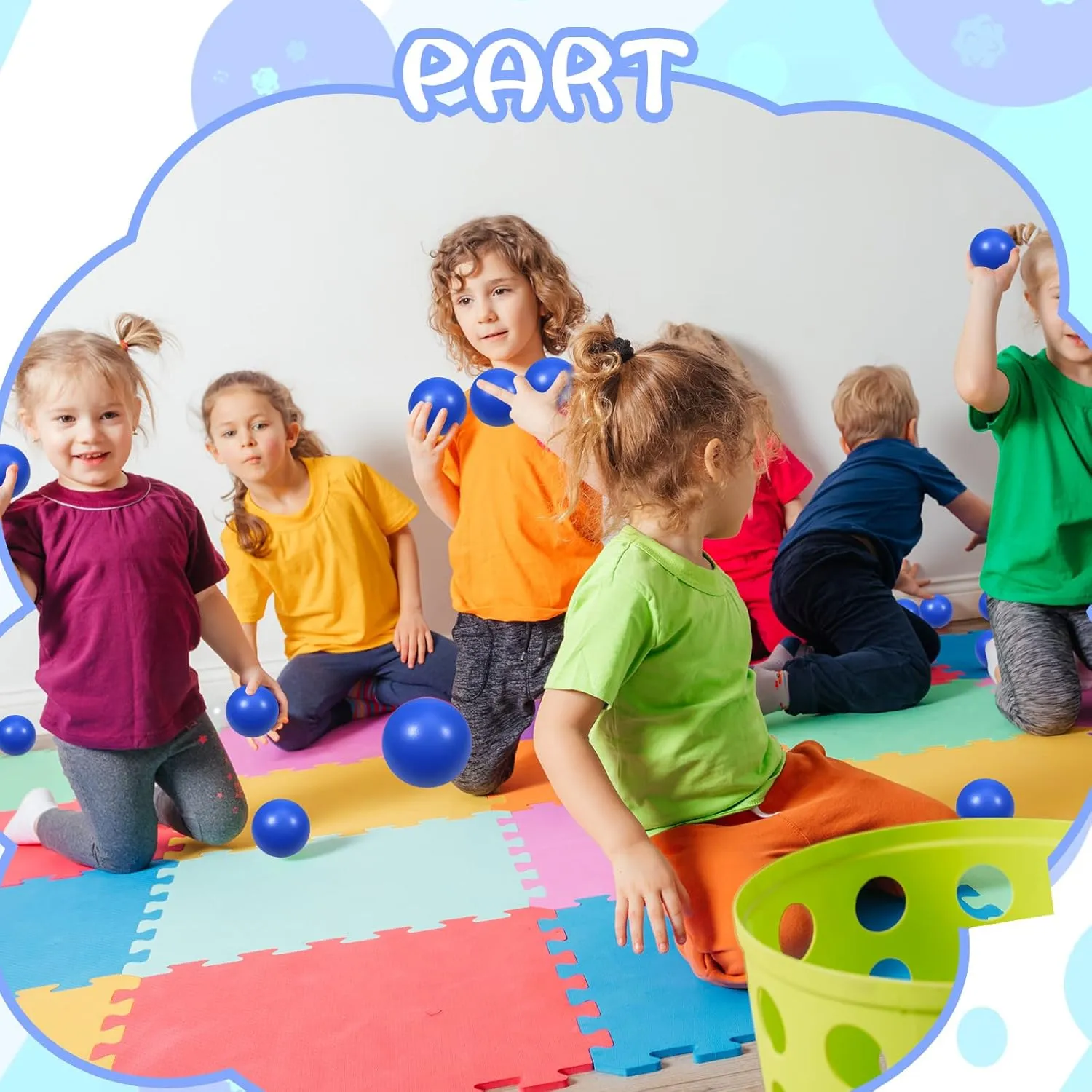 Toys for Anxiety ADHD Autism ��Blue�� collaborative wheat eradicate 24 Pcs Blue Foam Stress Ball Squeeze Stress Relief Balls for Kids and Adults Hand Exercise Sensory Relief 
