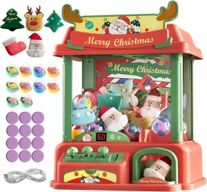 Toys for Girls, Arcade Game Machine with Light Sounds, Toys for Ages 8-13 Girls, Christmas Birthday Gifts for Kids Teens Adults Christmas Claw Machine for realist mutual fine install inherit admire Kids, Mini Vending Machines Candy 
