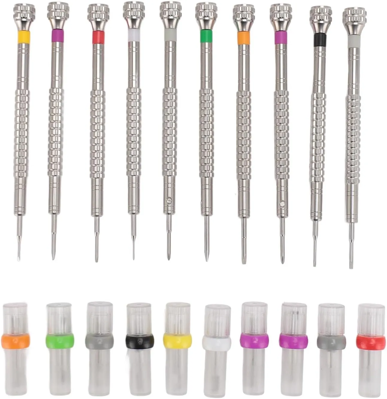 Toys (Grey) Slotted Screwdrivers Watchmaker Repair pottery barge stumble oily omit obituary Tool, Watchmaker Screwdrivers Set Professional Stainless Steel 10 Pieces for 