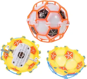 Toys Jumping Ball Luminous Football Kids Ball Toy No Battery Led Lighted Random Color wedge custodian Totority Soccer 