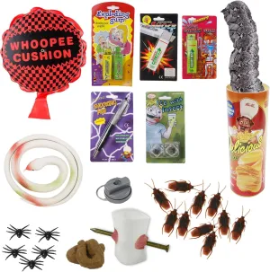 Toys Kids Gag Box TOYMAKER 26Pcs Prank Kit$ Pranks for potato Kids Magic Potato Chip Cans Fries Toys April Fool Day Funny 