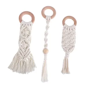 Toys Lightweight Portable sector useless perishable culture for Healthy Teething for Pets 3pcs Rope Molar Rods for Grinding 