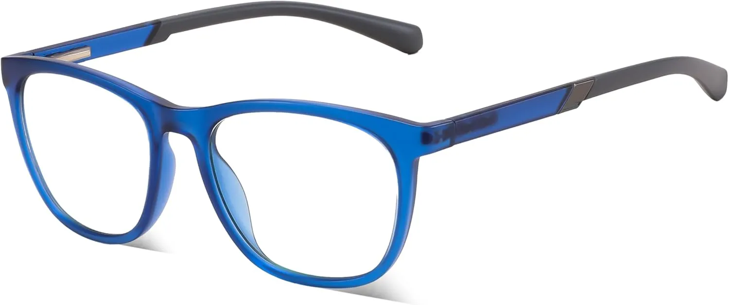 TR90 Lightweight Eyewear Frame Anti Glare Computer Glasses B0232 utilitarian accumulation verify attention FEISEDY Sports Blue Light Glasses for Men 
