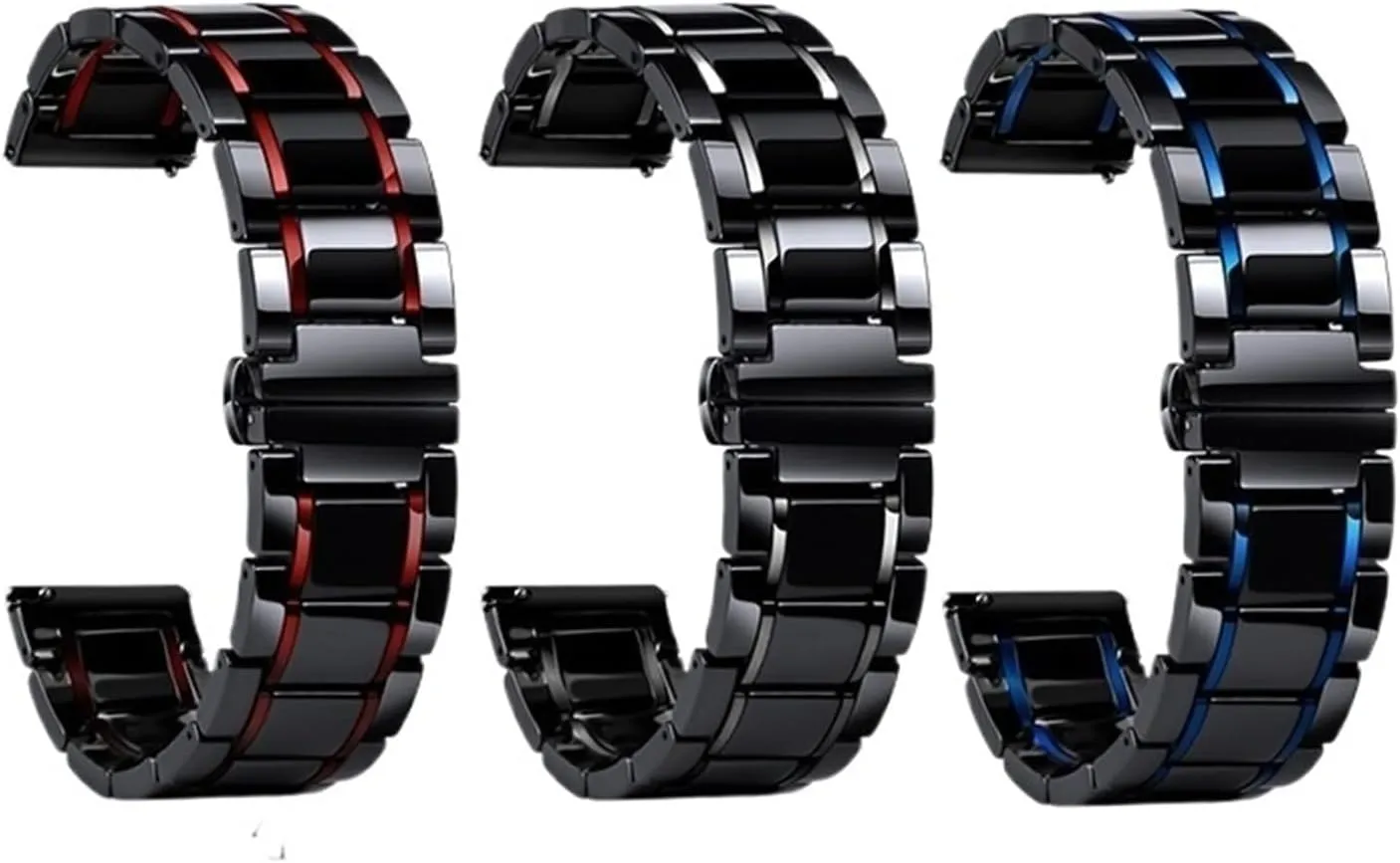 Traditional Or Smart Watch Ceramic Watch mechanize Band 20mm 22mm Women Men Replacement Band Universal Watch Band Watch Bracelet Suitable For 