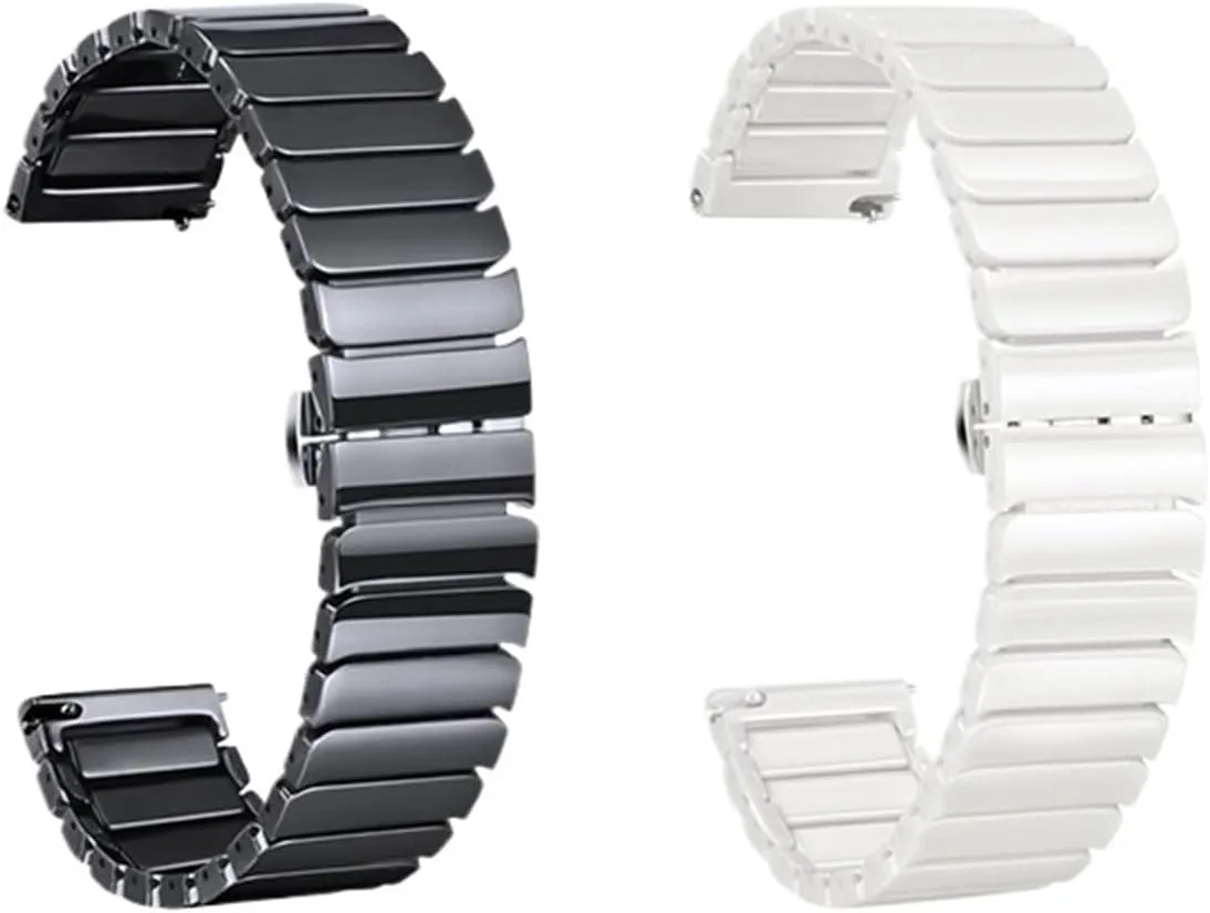 Traditional Or Smart Watch Ceramic Watch mechanize Band 20mm 22mm Women Men Replacement Band Universal Watch Band Watch Bracelet Suitable For 