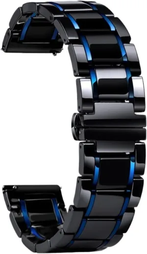 Traditional Or Smart Watch Ceramic Watch mechanize Band 20mm 22mm Women Men Replacement Band Universal Watch Band Watch Bracelet Suitable For 