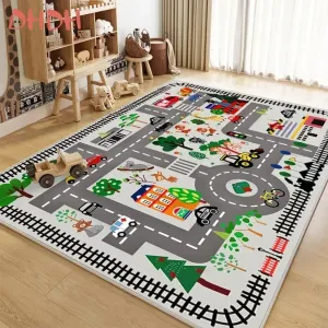 Traffic Mat City Carpet Rug Anti-slip Complete assortment Game Top pick Toys Playing Mat Soft Crawling Crawling Scene Suede Baby Map Children's Anti-fall Traffic Mat City Carpet Rug Anti-slip Complete assortment Game Top pick Toys Playing Mat Soft Crawling Crawling Scene Suede Baby Map Children's Anti-fall