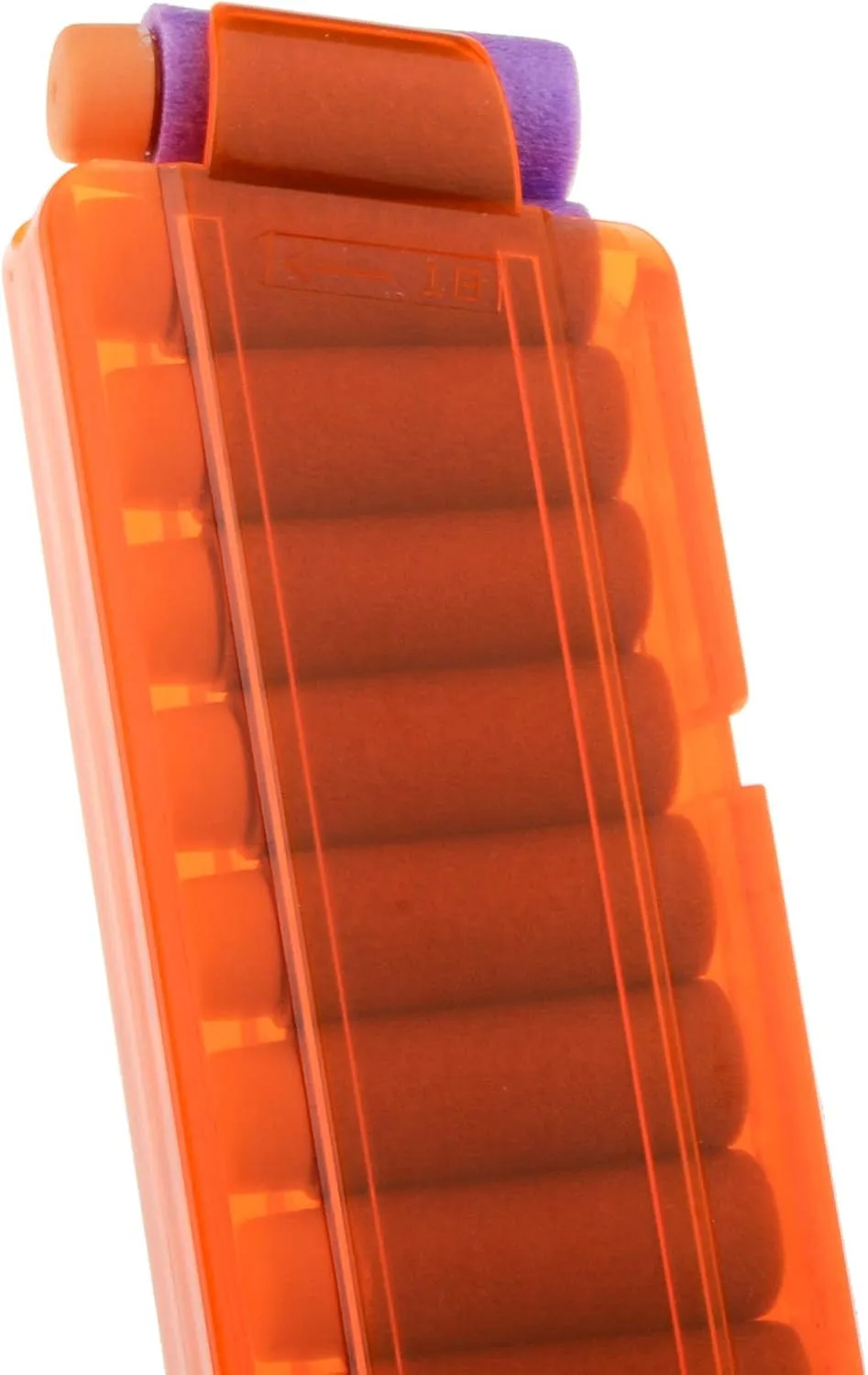 (Transparent Orange) WORKER 18-Round Slanted Talon Stefan Magazine Short Dart Clip for Nerf quarterly spin coniferous Pro Torrent Phoenix Blaster 